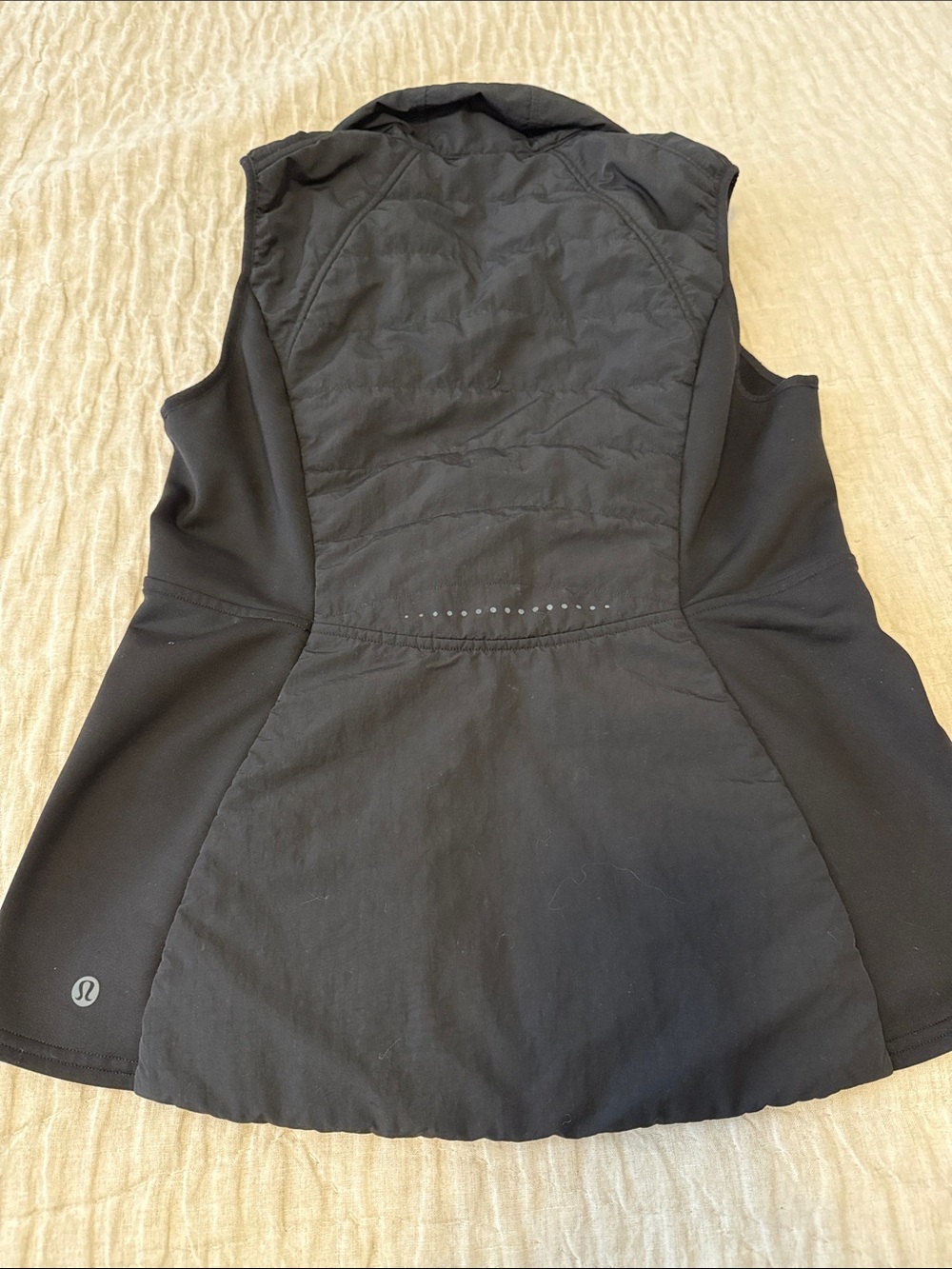 lululemon athletica Black Sleeveless Vest with Reflective Dots - Women's